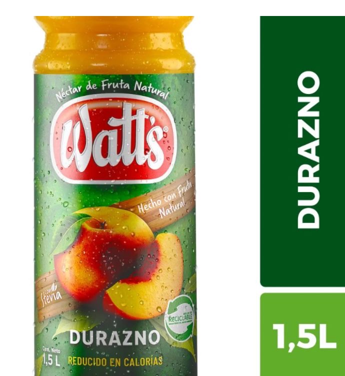 JUGO WATTS DURAZNO