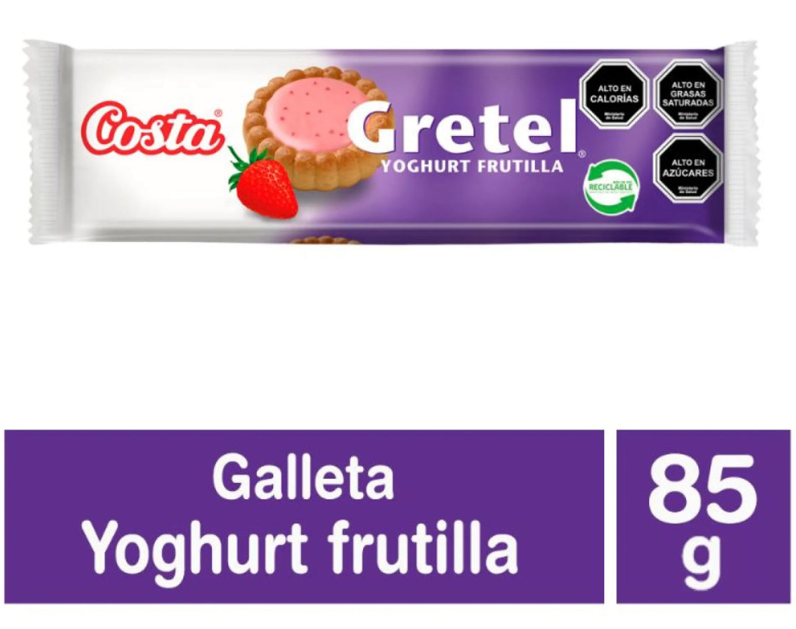Galletas Gretel Yoghurt Frutilla, 85 g