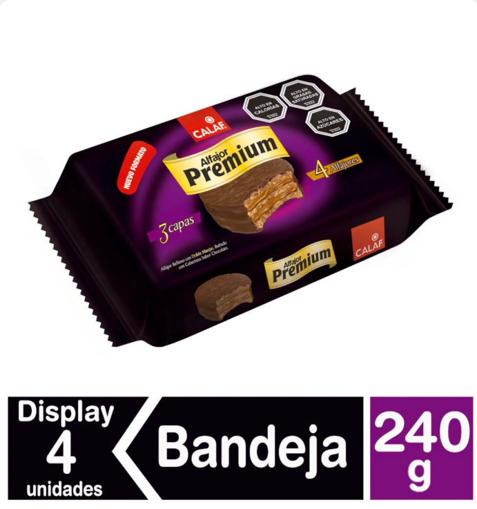 Chocolate Alfajor Premium 4 Un, 240 g
