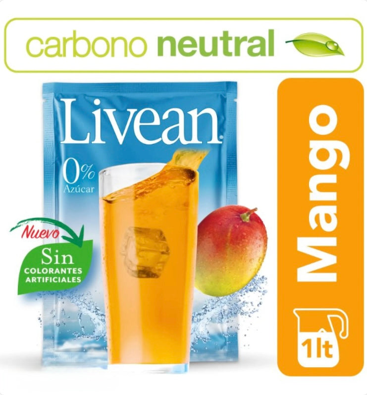 JUGO EN POLVO LIVEAN MANGO