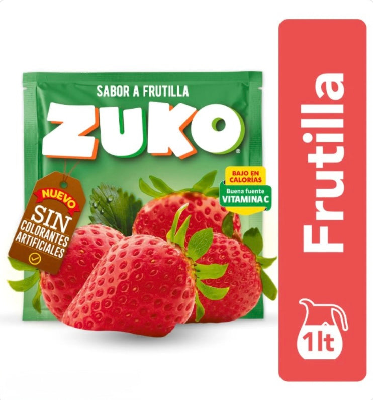 JUGO EN POLVO ZUKO FRUTILLA