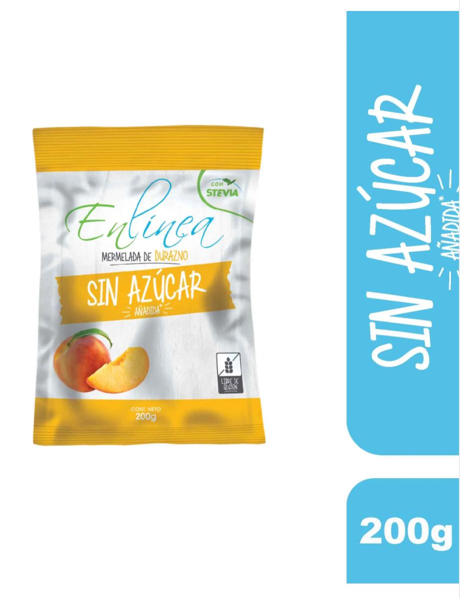 MERMELADA EN LINEA SIN AZUCAR DURAZNO