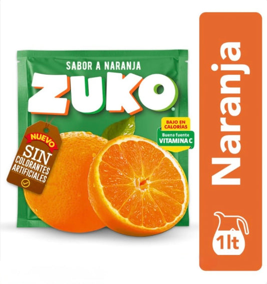 JUGO EN POLVO ZUKO NARANJA