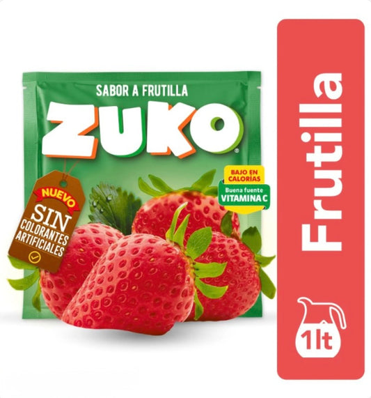 JUGO EN POLVO ZUKO FRUTILLA