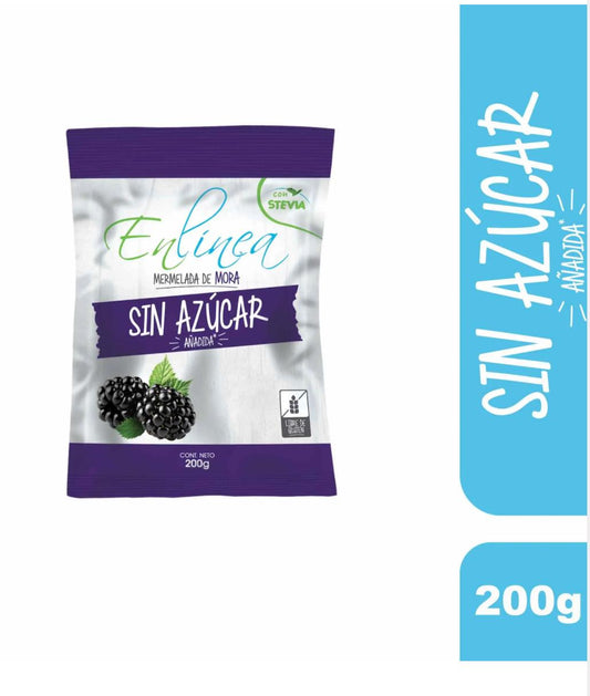 MERMELADA EN LINEA SIN AZUCAR MORA